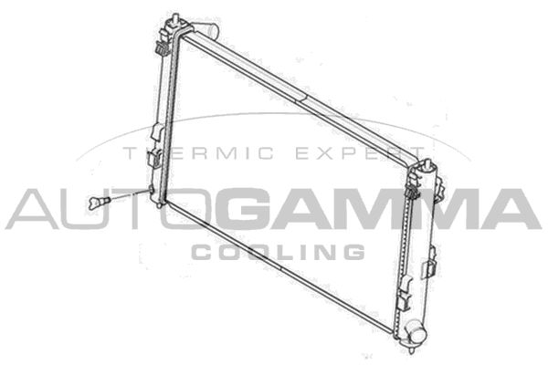 AUTOGAMMA Jäähdytin,moottorin jäähdytys 105174