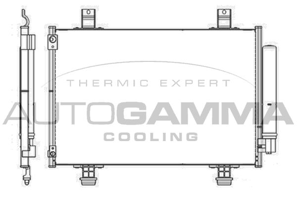 AUTOGAMMA Lauhdutin, ilmastointilaite 105345
