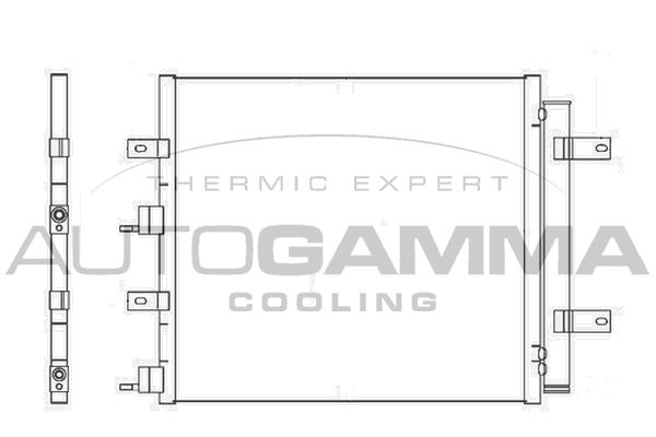 AUTOGAMMA Lauhdutin, ilmastointilaite 105351