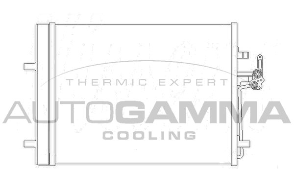 AUTOGAMMA Lauhdutin, ilmastointilaite 105358