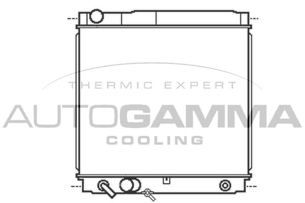 AUTOGAMMA Jäähdytin,moottorin jäähdytys 105494