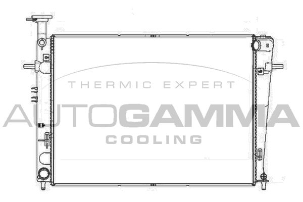 AUTOGAMMA Jäähdytin,moottorin jäähdytys 105534