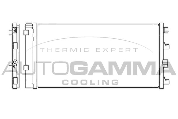 AUTOGAMMA Lauhdutin, ilmastointilaite 105538