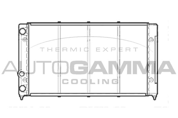 AUTOGAMMA Jäähdytin,moottorin jäähdytys 105570