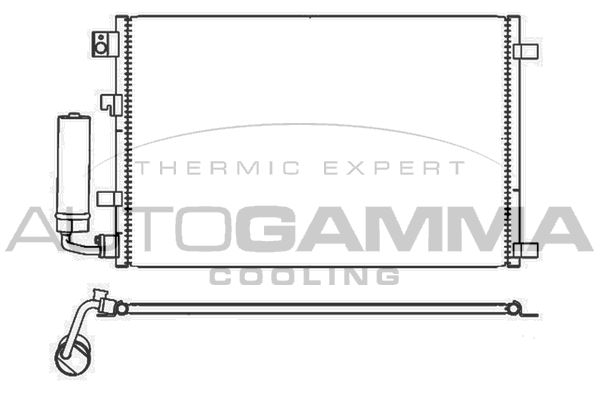 AUTOGAMMA Lauhdutin, ilmastointilaite 105718