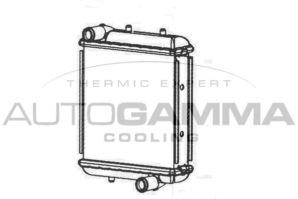 AUTOGAMMA Jäähdytin,moottorin jäähdytys 105747
