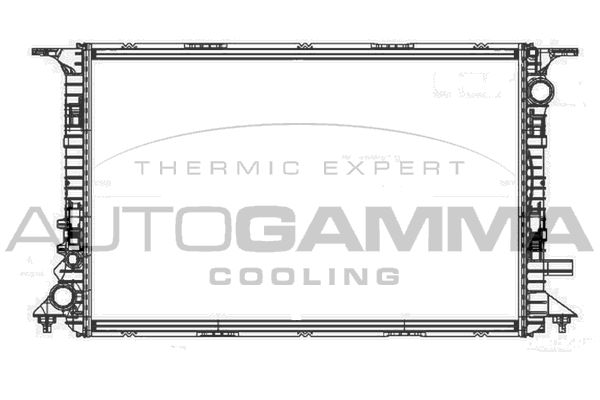 AUTOGAMMA Jäähdytin,moottorin jäähdytys 105748