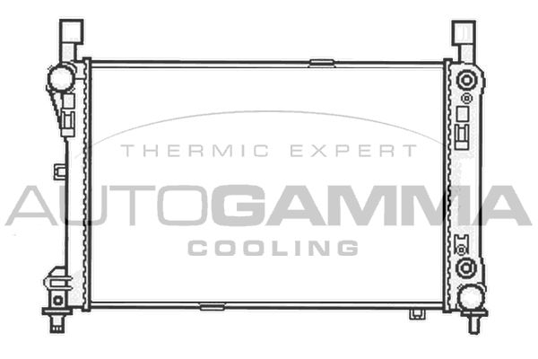 AUTOGAMMA Jäähdytin,moottorin jäähdytys 105757