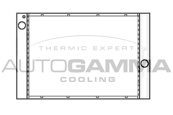 AUTOGAMMA Jäähdytin,moottorin jäähdytys 105786