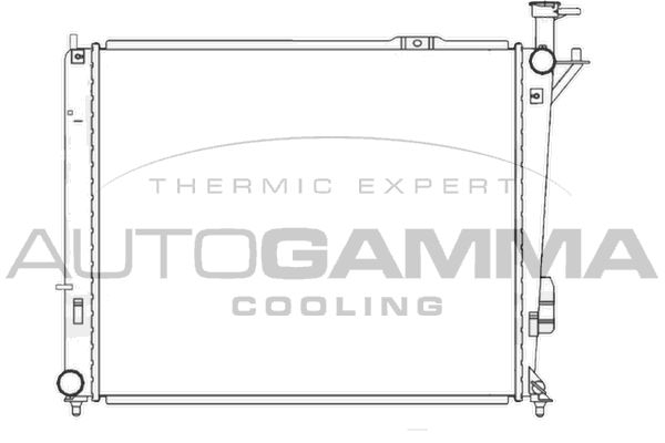 AUTOGAMMA Jäähdytin,moottorin jäähdytys 105840