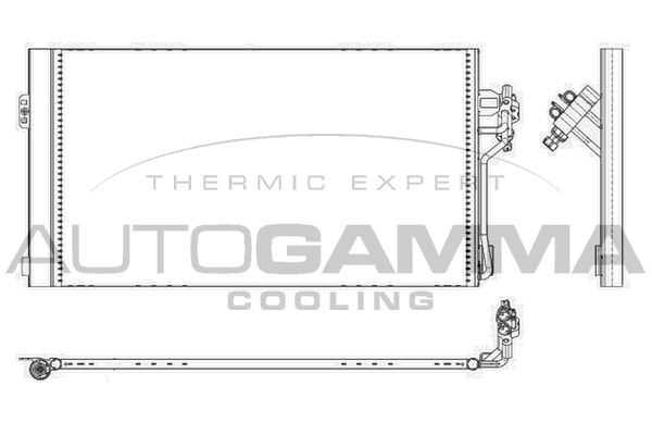 AUTOGAMMA Lauhdutin, ilmastointilaite 105864