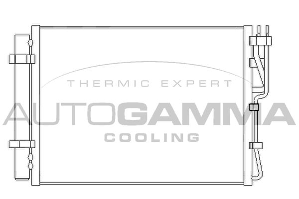 AUTOGAMMA Lauhdutin, ilmastointilaite 105885