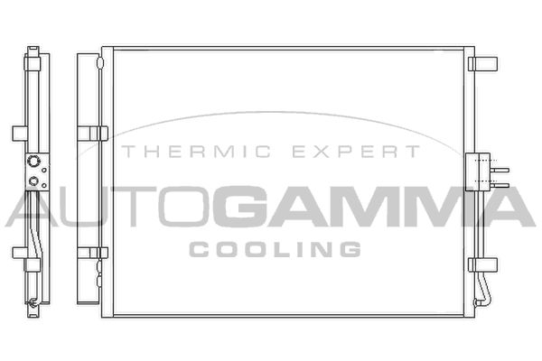 AUTOGAMMA Lauhdutin, ilmastointilaite 105980