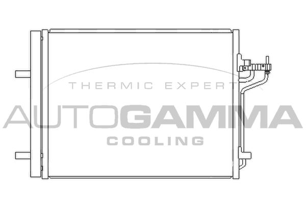 AUTOGAMMA Lauhdutin, ilmastointilaite 107112
