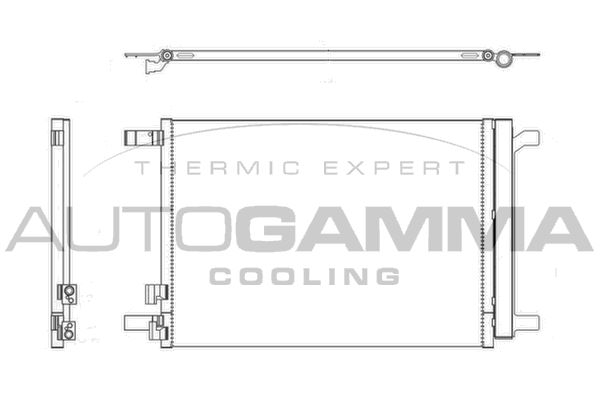 AUTOGAMMA Lauhdutin, ilmastointilaite 107140