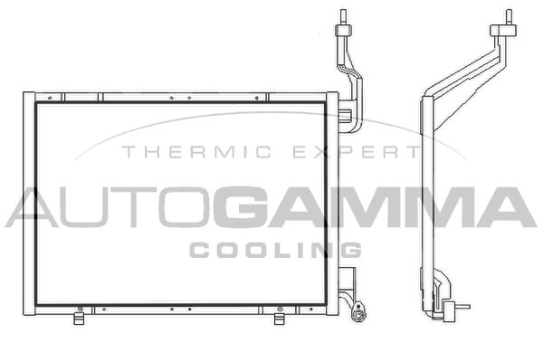 AUTOGAMMA Lauhdutin, ilmastointilaite 107150