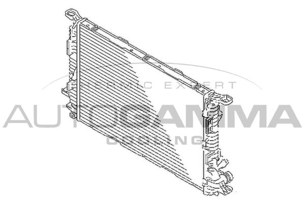 AUTOGAMMA Jäähdytin,moottorin jäähdytys 107203