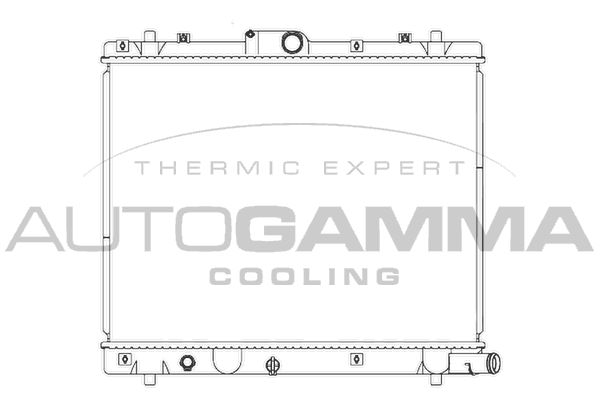 AUTOGAMMA Jäähdytin,moottorin jäähdytys 107283