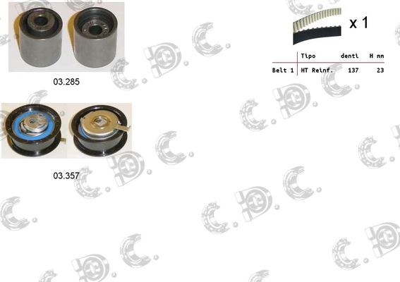 AUTOKIT Hammashihnasarja 04.5127