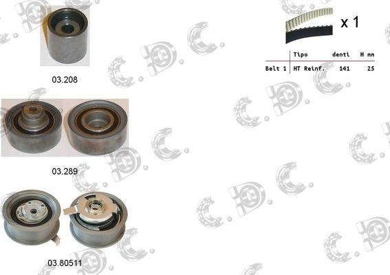 AUTOKIT Hammashihnasarja 04.5142