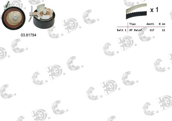 AUTOKIT Hammashihnasarja 04.5353