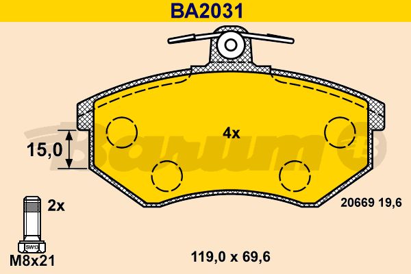 BARUM Jarrupala, levyjarru BA2031