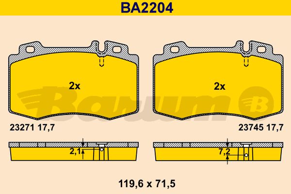 BARUM Jarrupala, levyjarru BA2204