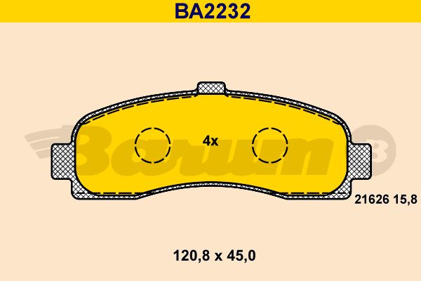 BARUM Jarrupala, levyjarru BA2232