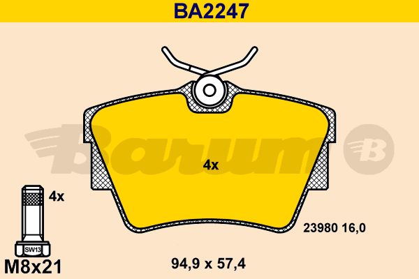 BARUM Jarrupala, levyjarru BA2247