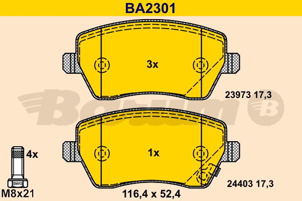 BARUM Jarrupala, levyjarru BA2301