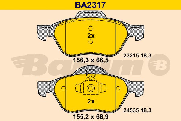 BARUM Jarrupala, levyjarru BA2317