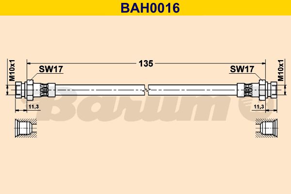 BARUM Jarruletku BAH0016