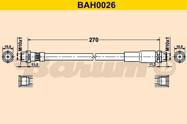 BARUM Jarruletku BAH0026