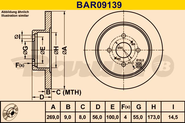 BARUM Jarrulevy BAR09139