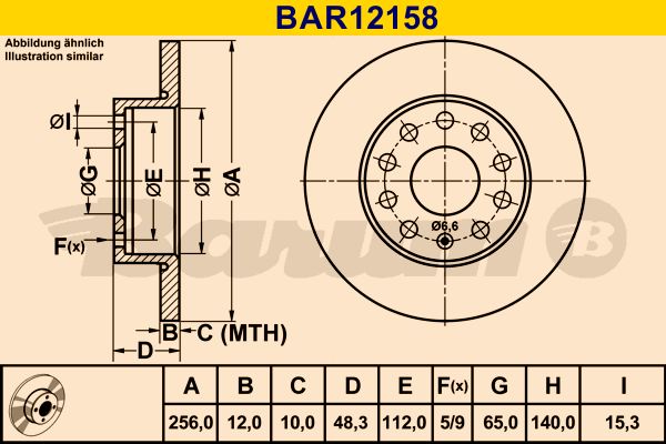 BARUM Jarrulevy BAR12158