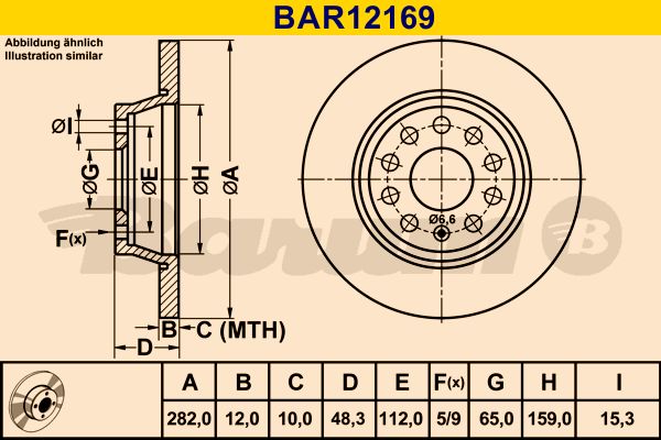 BARUM Jarrulevy BAR12169