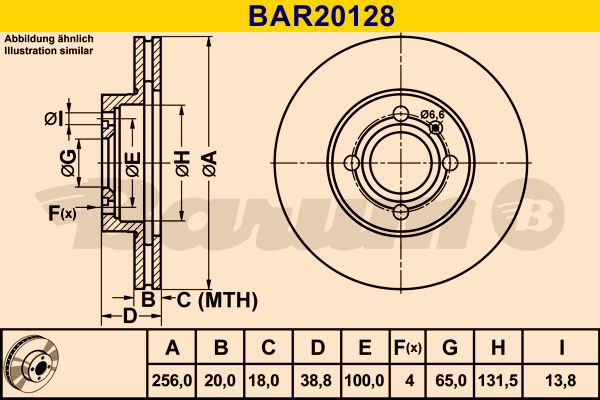 BARUM Jarrulevy BAR20128