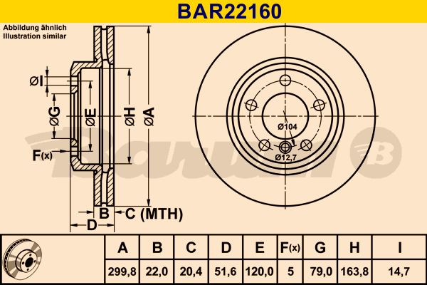 BARUM Jarrulevy BAR22160