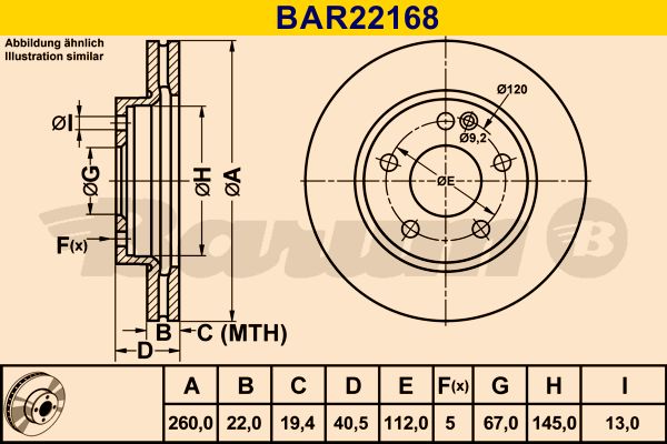 BARUM Jarrulevy BAR22168