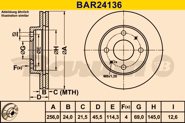 BARUM Jarrulevy BAR24136