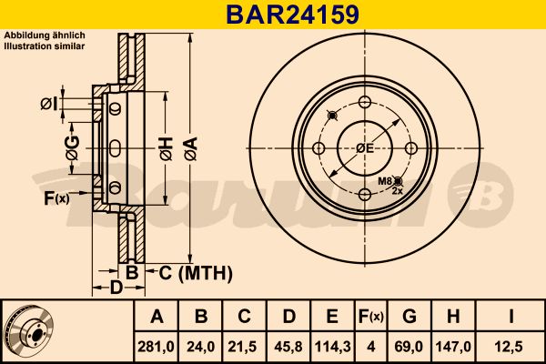 BARUM Jarrulevy BAR24159