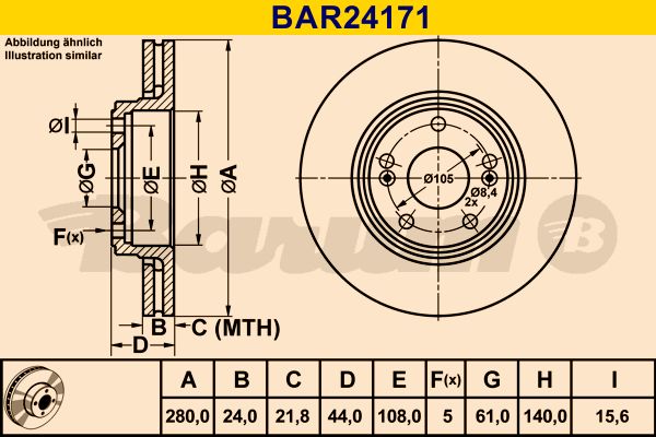 BARUM Jarrulevy BAR24171