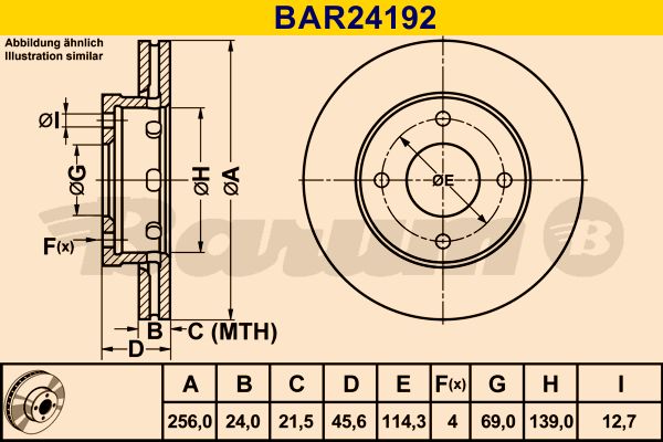 BARUM Jarrulevy BAR24192