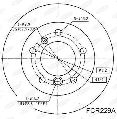 BERAL Jarrulevy BCR229A