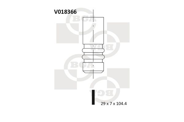 BGA Pakoventtiili V018366
