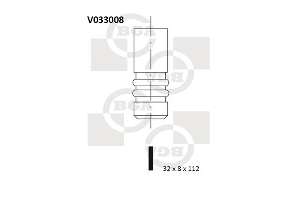 BGA Pakoventtiili V033008