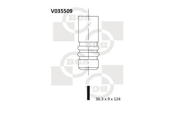 BGA Pakoventtiili V035509