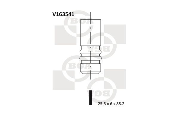 BGA Pakoventtiili V163541