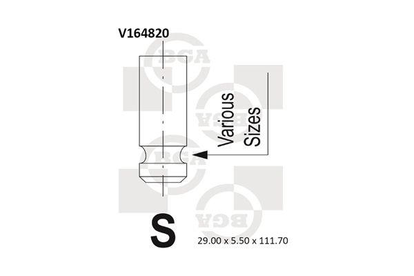 BGA Imuventtiili V164820