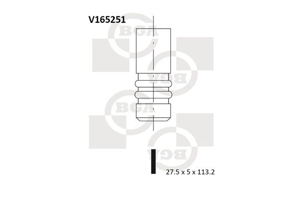 BGA Pakoventtiili V165251
